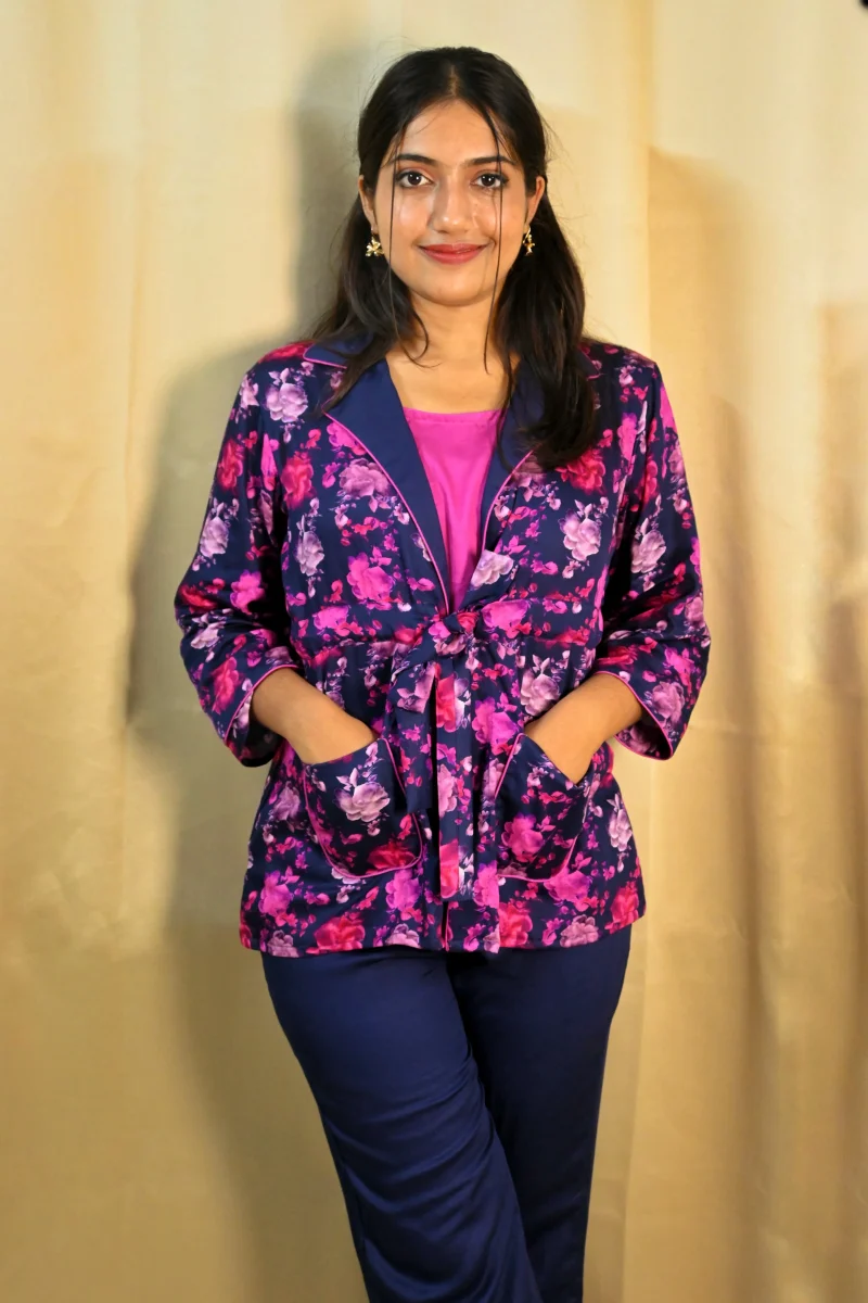 MIDNIGHT PETAL JACKET SET - Image 2