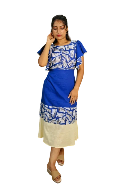 INDIGO PANEL DRESS