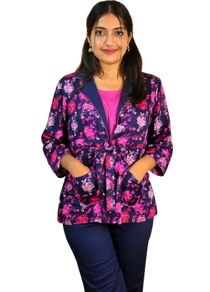 MIDNIGHT PETAL JACKET SET