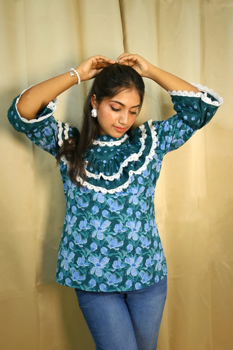 PETAL RUFFLE BLOUSE - Image 2