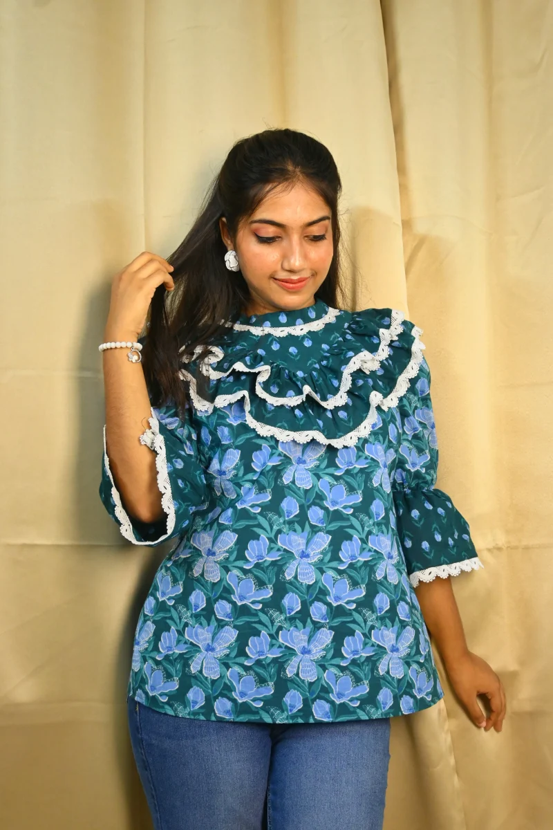 PETAL RUFFLE BLOUSE - Image 3