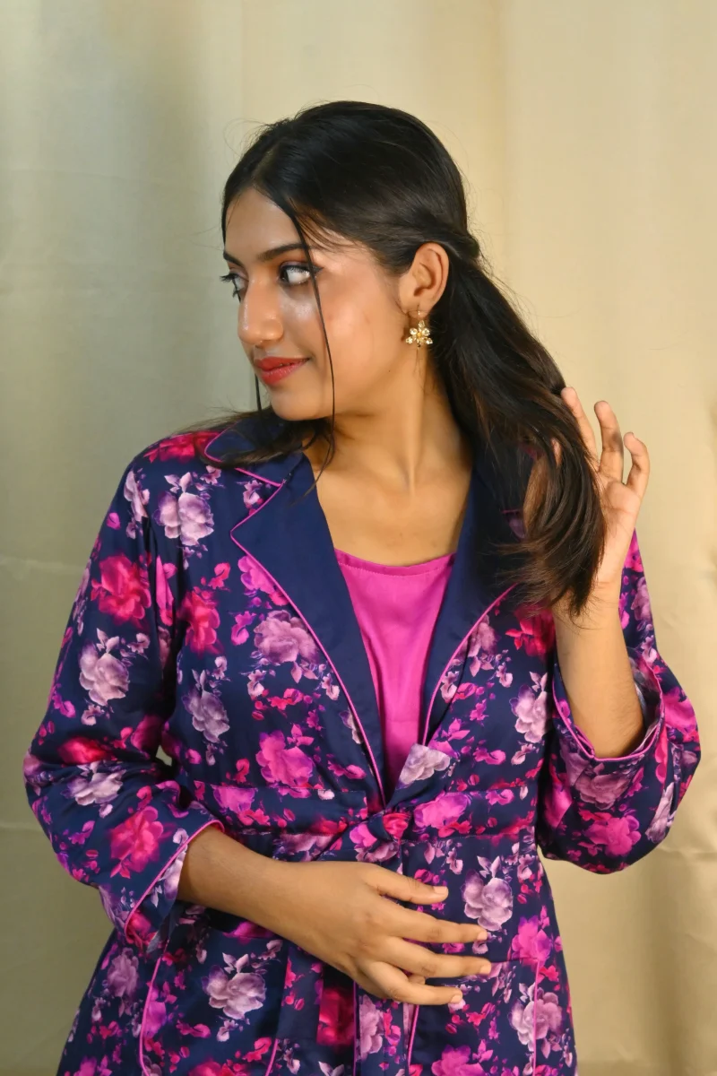 MIDNIGHT PETAL JACKET SET - Image 3