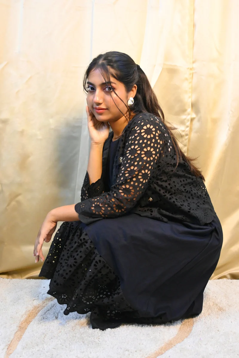 BLACK BLOOM DRESS - Image 4
