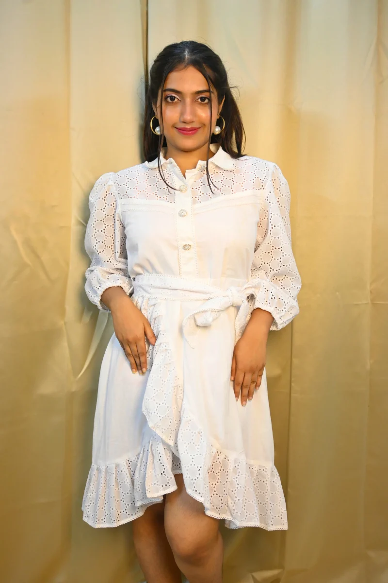 WHITE HAKOBA DRESS - Image 5