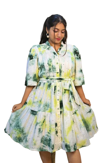 ZEN GARDEN TIE-DYE DRESS
