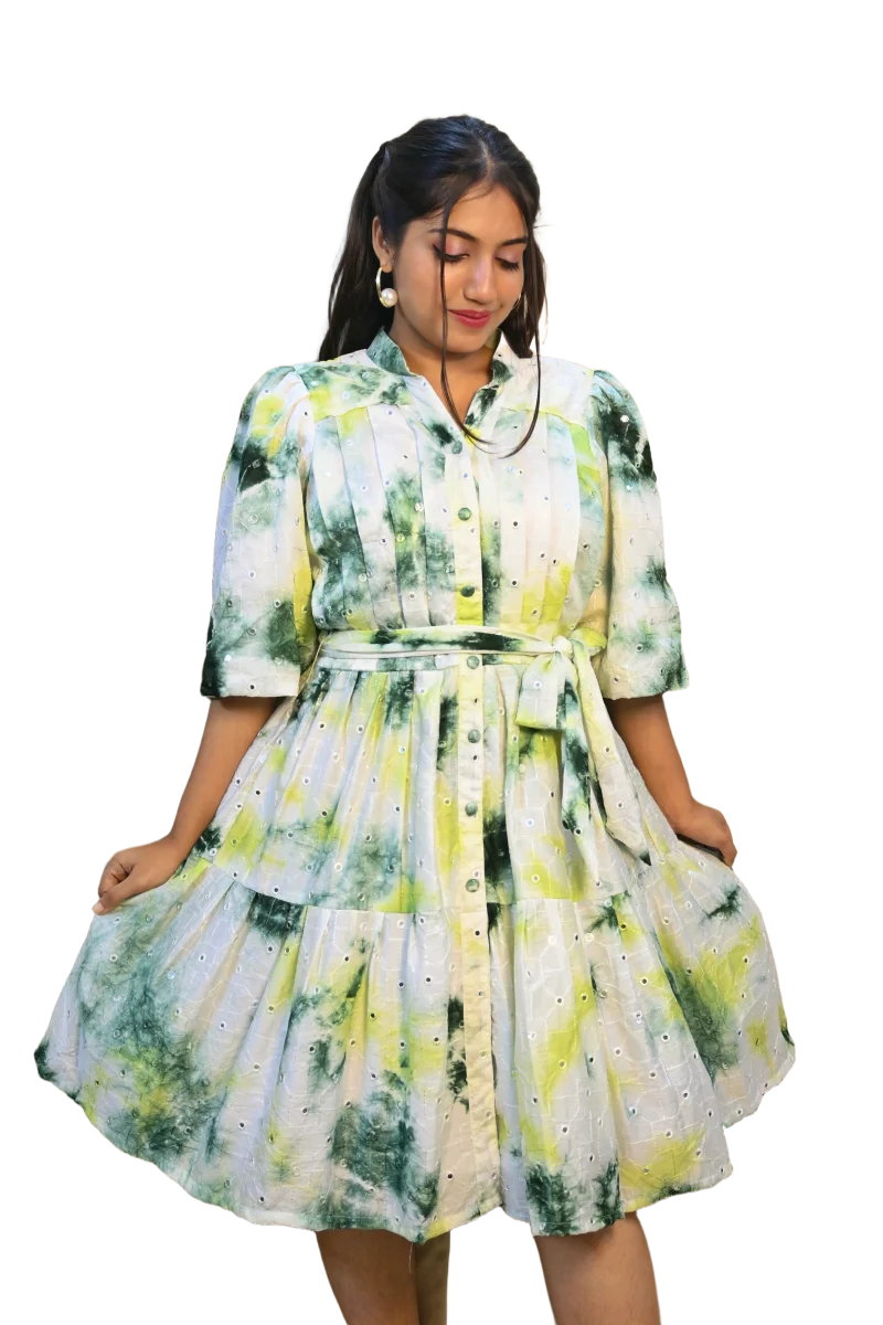 ZEN GARDEN TIE-DYE DRESS