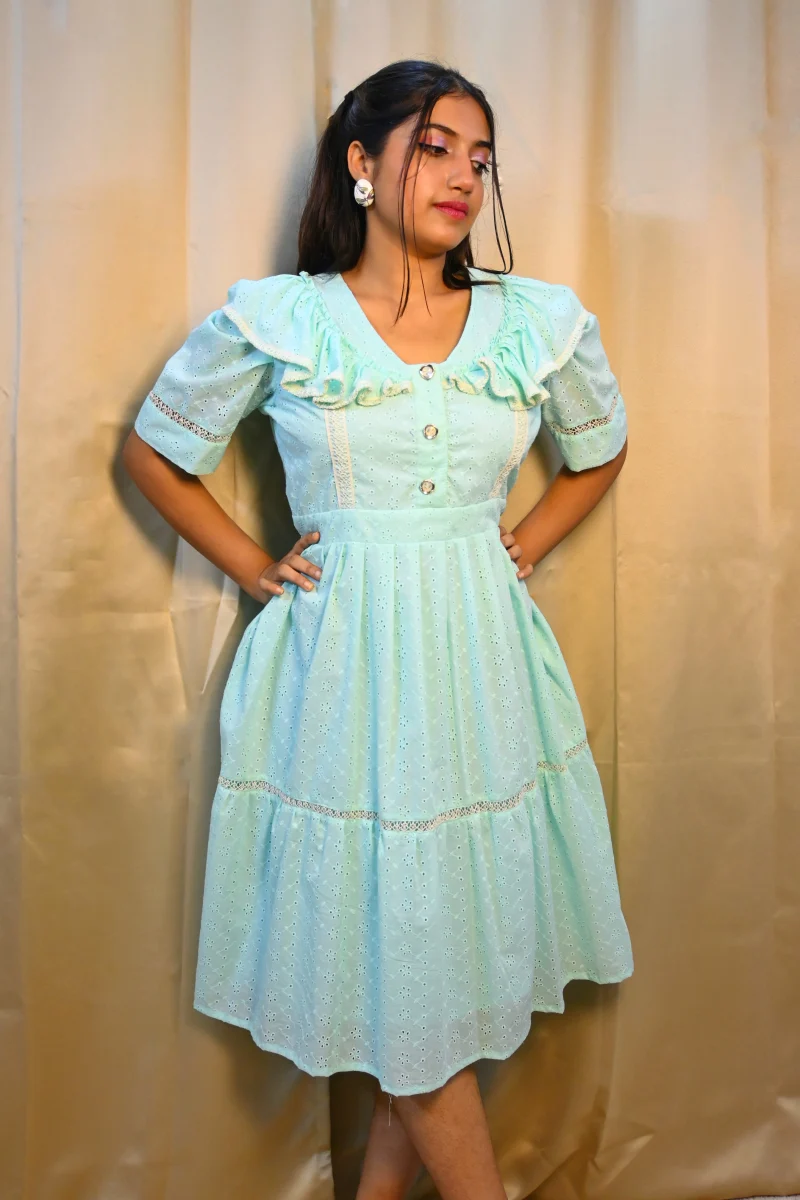 MINT MELODY TIERED DRESS - Image 5
