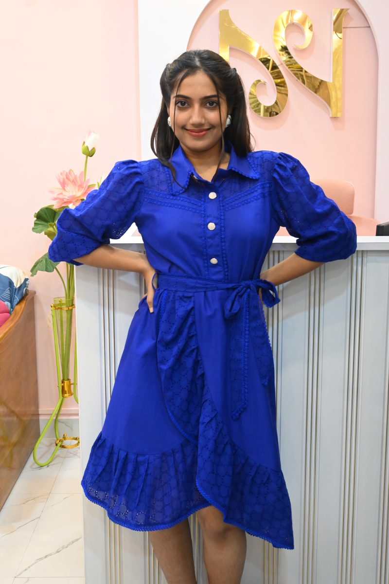 COBALT CHARM SHIRTDRESS - Image 4