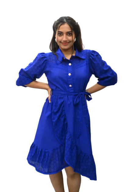COBALT CHARM SHIRTDRESS